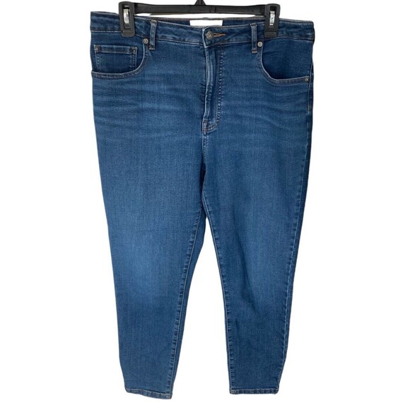 Everlane The Curvy High Rise Skinny Crop Jeans Size‎ 32 Medium Wash - Picture 1 of 4